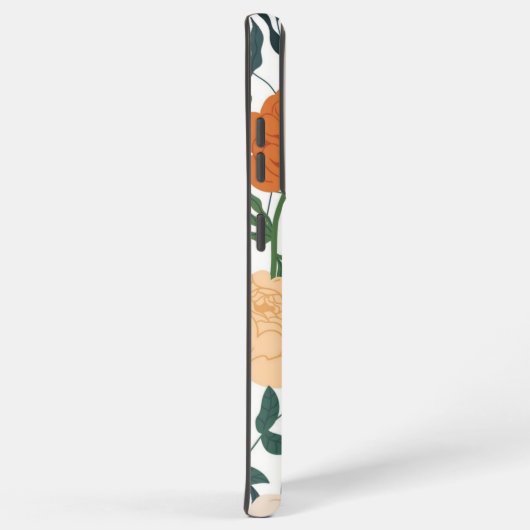 花柄 SAMSUNG GALAXYケース (右側面)