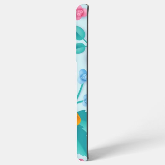 花柄 SAMSUNG GALAXYケース (裏面横)