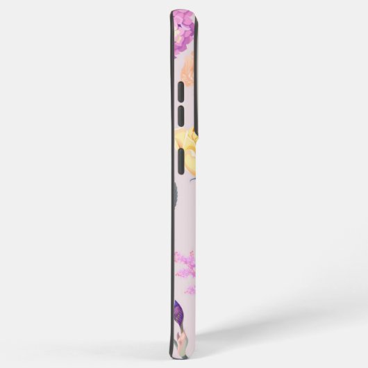 花柄 SAMSUNG GALAXYケース (右側面)