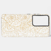 花柄 SAMSUNG GALAXYケース (左側面)