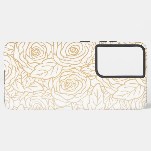 花柄 SAMSUNG GALAXYケース (左側面)