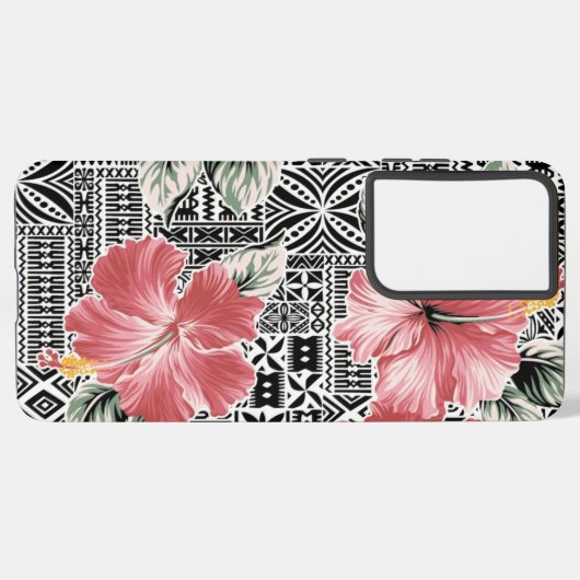 花柄 SAMSUNG GALAXYケース (左側面)
