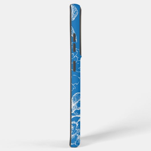 花柄 SAMSUNG GALAXYケース (右側面)