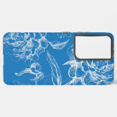 花柄 SAMSUNG GALAXYケース (左側面)