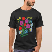 花柄 Tシャツ (正面)