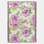 花柄Iリマ花 スローブランケット (正面縦)