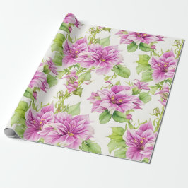 花柄Iリマ花 ラッピングペーパー