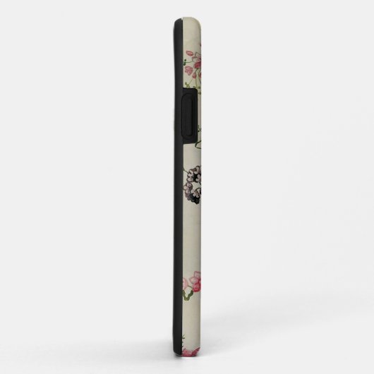 花柄iPhone4の場合 Case-Mate iPhoneケース (裏面/右)