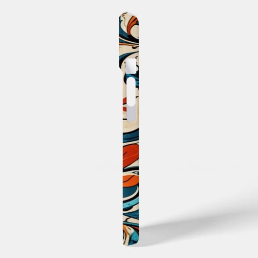 花柄iPhone 15ケース Case-Mate iPhoneケース (裏面 / 左)