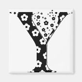 花柄Y マグネット (正面)