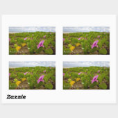 花栄湾カウアイ花 | カスタム画像シール 長方形シール (シート)