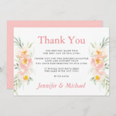 花桃結婚のサンキューカード サンキューカード (正面/裏面)