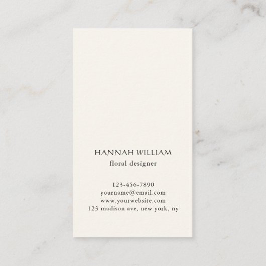 花桜 名刺 (裏面)