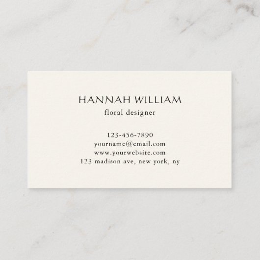 花桜 名刺 (裏面)