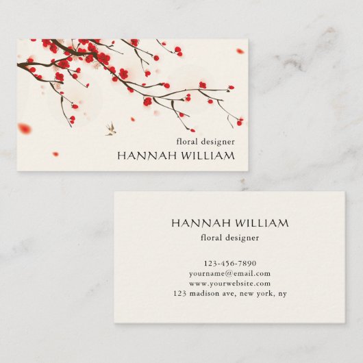 花桜 名刺 (正面/裏面)