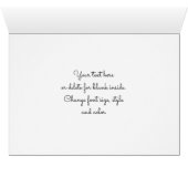 花椅子の上の水彩アートフォトカード (内部横(下))