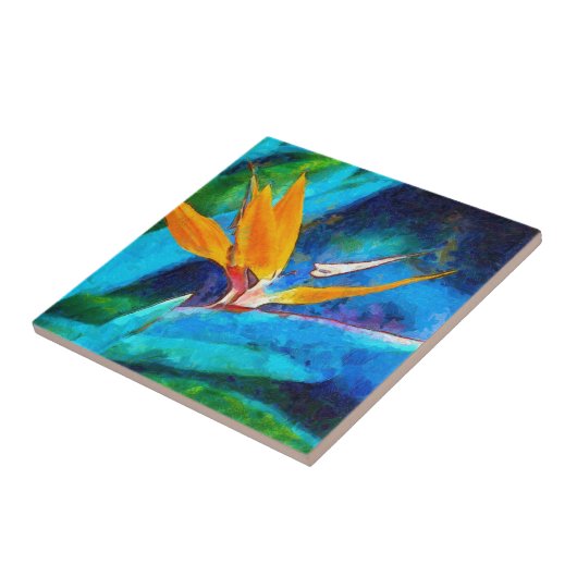 花極楽鳥 タイル (側面)