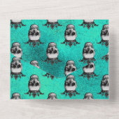 花様式ゴシックオールインワン招待状 オールインワン招待状 (裏面)