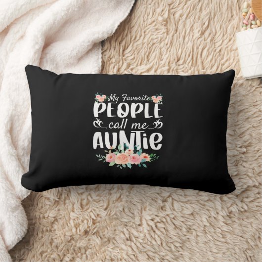 花模様お気に入りのは私を叔母と呼ぶ ランバークッション (ブランケット)