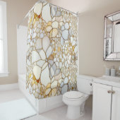 花模様とアジェスシャワーカーテン シャワーカーテン (インサイチュ)