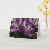 花模様のノートカード カード (黄色い花)