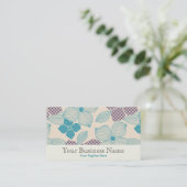 花模様の名刺 名刺 (スタンド正面)