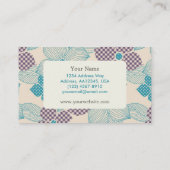 花模様の名刺 名刺 (裏面)