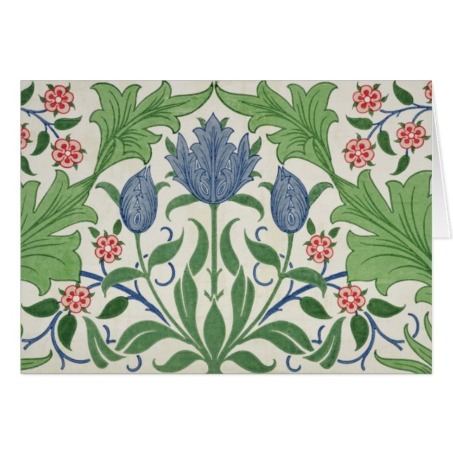 花模様の壁紙のデザイン (正面横)