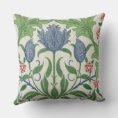 花模様の壁紙のデザイン クッション (裏面)