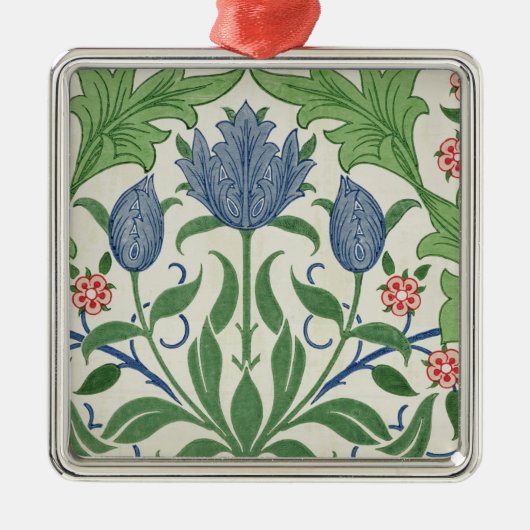 花模様の壁紙のデザイン メタルオーナメント (正面)