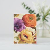 花模様の完全開花 ポストカード (スタンド正面)