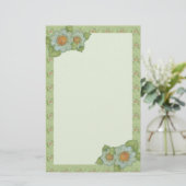 花模様の文房具 便箋 (スタンド正面)