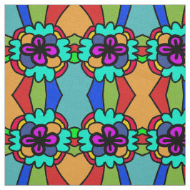 花模様の色鮮やかな ファブリック