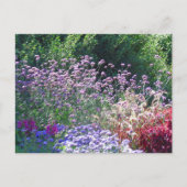 花模様の英庭園はがき ポストカード (正面)