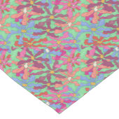 花模様のBohoのレトロのデザイン ショートテーブルランナー (コーナー)