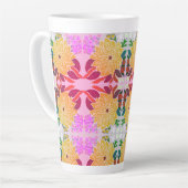 花模様アルミ製水瓶 カフェラテマグ (左アングル)