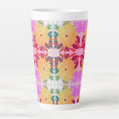 花模様アルミ製水瓶 カフェラテマグ (正面)