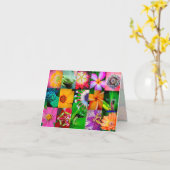 花模様エレガントの庭の熱帯の花 カード (黄色い花)