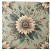 花模様オン仙人 タイル (正面)