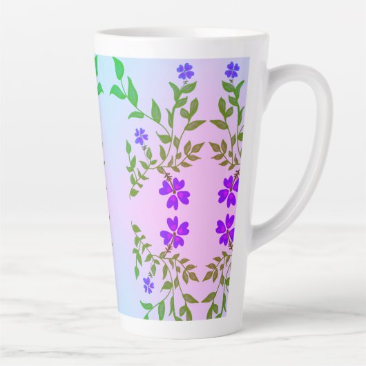 花模様カラーアルミニウム水瓶 カフェラテマグ (右)