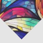 花模様ステンドグラスのデカップージ 薄葉紙 (詳細)