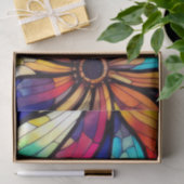 花模様ステンドグラスのデカップージ 薄葉紙 (ギフト)