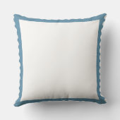 花模様ズマウヴ、石板ブルーと緑 クッション (裏面)