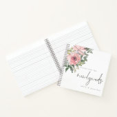 花模様ズWishes for Newlyweds Guest Book ノートブック (内部)