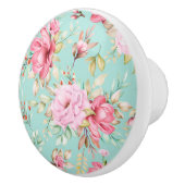 花模様セラミックノブ セラミックノブ (右)