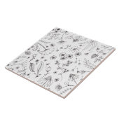 花模様デザイン タイル (側面)