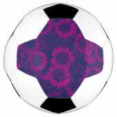 花模様ピンキー サッカーボール (正面)