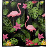 花模様ピーコックピンク シャワーカーテン (正面)