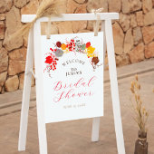 花模様フランスのズスウィートベリーブドウブライダルシャワー ポスター