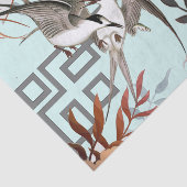 花模様ブラウンズ、クランベリータン&バードデクページ 薄葉紙 (詳細)